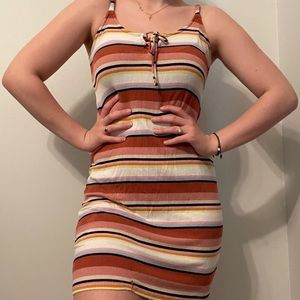 Body-con, stripped dress, mini